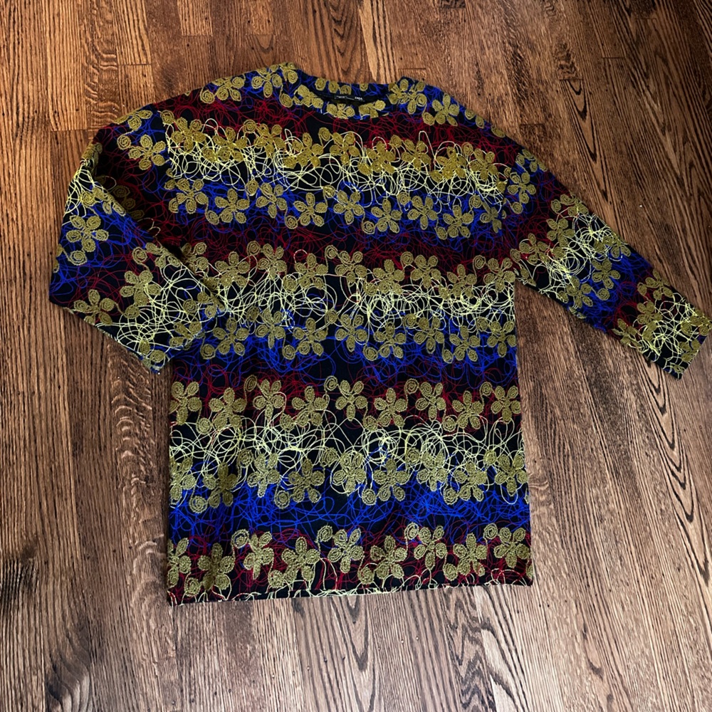 Zara velvet long sleeve dress